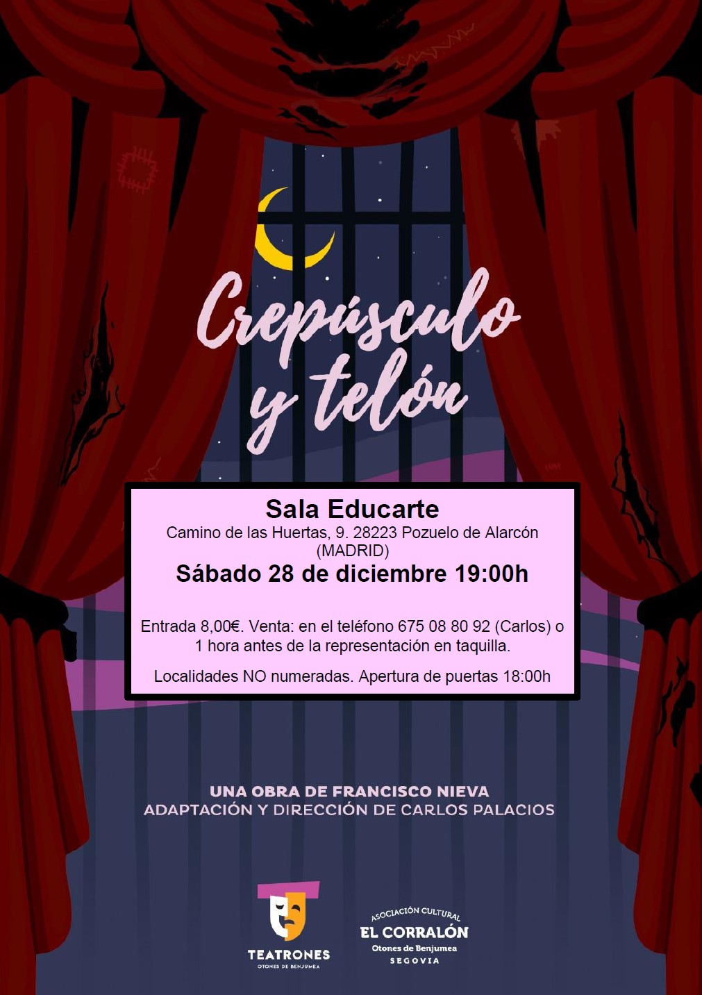 Entradas para Teatrones en Pozuelo de Alarcón (Madrid)